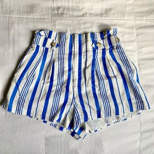 BLUE STRIPPED SHORTS